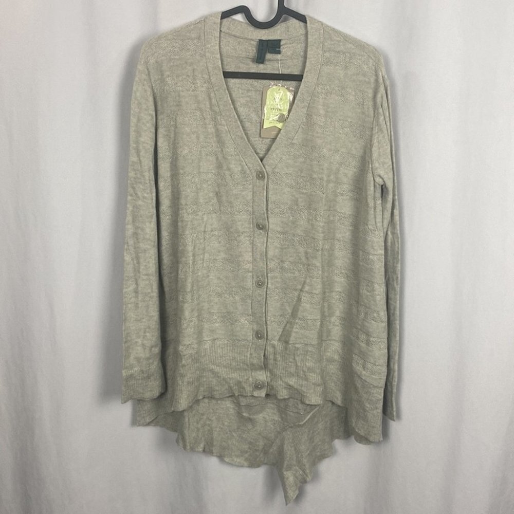 Anthropologie Left of Center Valonia Cardigan Grey NWT - Picture 3 of 13